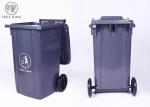 Grey / Green 100Liter Large Plastic Wheelie Bins For Waste Disposal Recycled