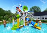 Holiday Water Park Equipment / Water Games Park Funny Waterfall Fountain Toys