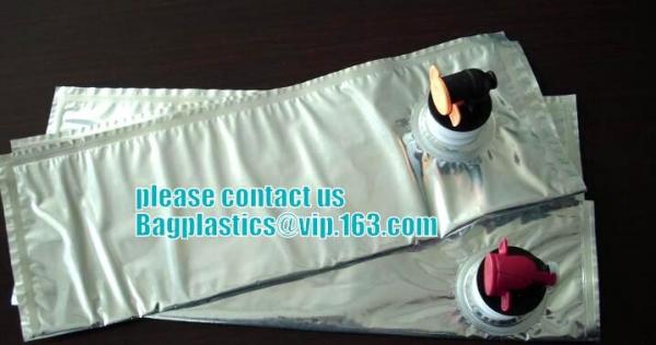 Commercial grade 15l wine bag in box,aseptic milk wine and apple juice bag in box,Filling Aluminum Foil Laminated Clear