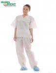 Fashionable Hospital Nurse SMS Scrub Suit Soft And Breathable SMS Material For