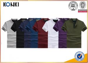 Buy cheap Knitted Custom Polo Shirt 100% Cotton Polo Shirts 200gsm Fabric Weight for Men product