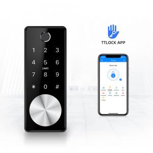 Buy cheap Code Door Lock Bluetooth Fingerprint Screen Zinc Alloy Room Door Locks Acrylic Panel product