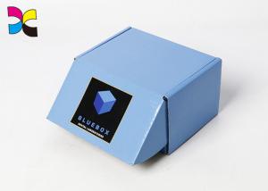 Buy cheap High End Blue Printed Gift Boxes / Rectangle Cardboard Packing Boxes product