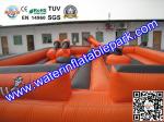 Orange Square Inflatable Gladiator Joust / Durable Inflatable Jousting Arena
