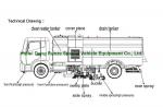 Multifunctional ISUZU Road Cleaning Truck , Vacuum Broom Sweeper Truck