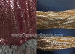 Metal Mesh Sequin Chain Fabric