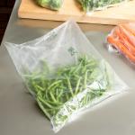 Natural Translucent Plastic Bag , Narrow Profile 14" X 18" Plastic Produce Bags