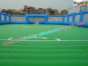 Buy cheap Giant Inflatable Sports Games Football / Soccer Field With Inflatable Floor product