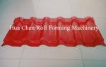 Custom Roof Panel Glazed Tile Roll Forming Machine / Metal Sheet Making Machine