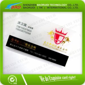 Buy cheap Printing Transparent Loco Magnetic Stripe Business Card product