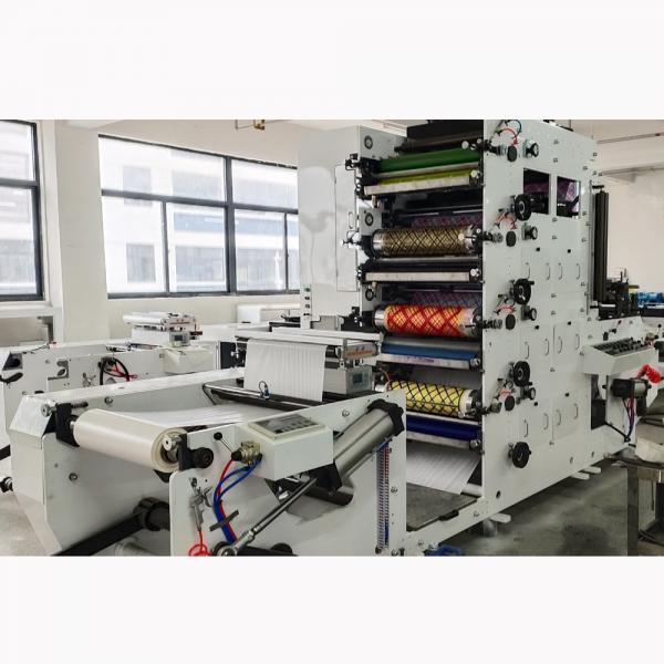 Double Dryer Self Adhesive Label Sticker Flexo Printing Machine With Slitter