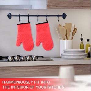 Buy cheap Kitchen Perfection Silicone Oven Gloves Washable Heat Resistant 7.2 Inches product