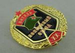 Soft Enamel Military Souvenir Badges With Zinc Alloy , Die Struck Army Awards