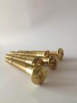 Brass plated Snap off thread phillips bolts kitchen cabinet handle door special