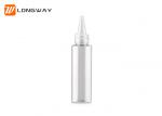 100ml Plastic PET boston round pet bottles with Screw Cap for Cosmetic Packaging