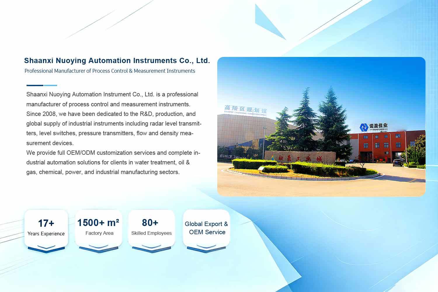 China Factory - Shaanxi Nuoying Automation Instrument Co., Ltd.