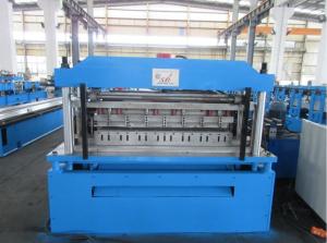 Buy cheap Adjustable Shelf Box Panel / Door Frame Roll Forming Machine with folding four sides product