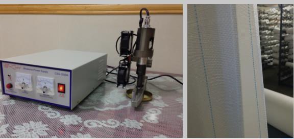 china factory ultrasound Ultrasonic Curtain Slitting Machine for fabric cutter blade knife