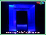 Event Booth Displays Durable Oxford Cloth Inflatable Photo Booth , Led Lights