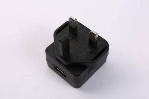 Buy cheap Black Color 6W 5V 1A PD USB Power Adapter 5V 1.2A 5V 0.5A IEC60335 IEC60065 product