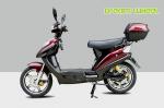 Red 16" Pedal Assisted Electric Scooter 500W 48V Hydraulic Disc Brakes power