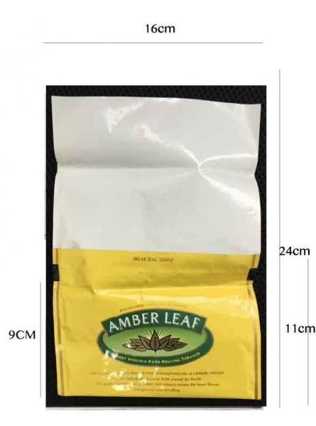 Custom plastic 30g Rolling Tobacco Plastic Pouch with Adhesive