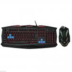3-Color LED Illuminated Backlit Backlight USB Wired Gaming Keyboard for PC