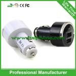 Car charger for iPad for iPhone black and white pull tab dual usb car charger