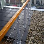 Rust-proof x-tend ferruled cable wire mesh balustrade infill panel