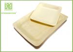 10'' Thanksgiving Holiday Disposable Wooden Plates Natural Barbecue / Sandwich