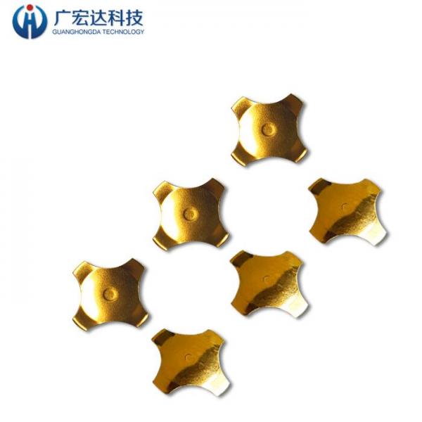 OEM Facturing Tactile Metal Domes SS Four Legged Gold Plating Cross Shape