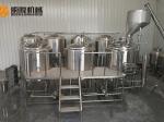 1000L Electric gas steam heating beer production equipment with malt hopper