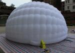 5.5mL x 4.5mH White Outdoor Inflatable Tent , Inflatable Dome Tent For Backyard