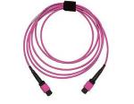 Multi Colored Multimode MPO Fiber Optic Patch Cord Jumper With LSZH Jacket