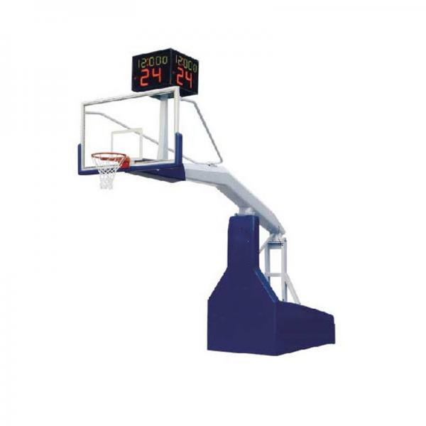 Green Outdoor Basketball Hoop , Portable Basketball Stand Steel Material For School