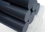 Black Recycle Plastic PVC Solid Rod With Acid & Alkali Resistant , Nylon Round