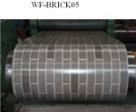 Durable PPGI Prepainted Steel Coil With Brick Patterned For Wall Panel