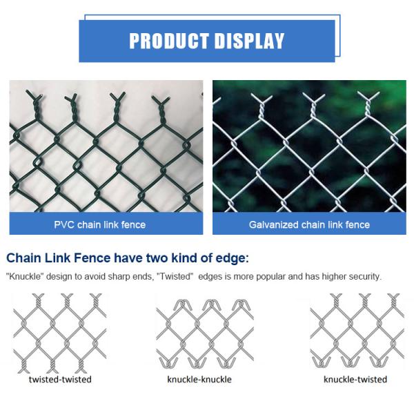 Hot Dipped Galvanized Chain Link Fence for Sale