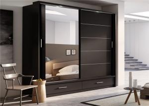 Buy cheap Particle Board Walk In Wardrobe Eco - Friendly With Mirror Sliding Door product