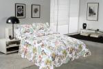 Big Cockscomb Flower Quilted Bed Covers , Full Size Bed Quilt Sets With ISO9001