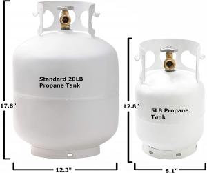 Buy cheap IS01119-3 standard 12.5kg propane refill bottled 30 lb lpg gas tank gas cylinder product