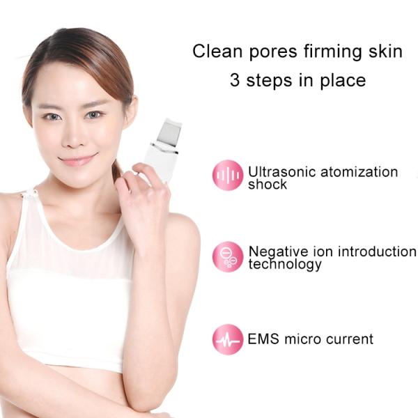 Lightweight Ultrasonic Facial Cleaner Professional Beauty Facial Cleaning Scrubber