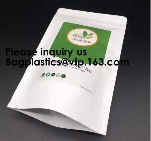 Buy cheap Kraft Paper Bags, Zip Lock Stand-up Reusable Sealing Food Pouches with Transparent Window and Tear Notch for Storing ,Co product