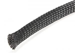 Buy cheap Flame Resistant PET Expandable Braided Sleeving High Strength Smooth Surface product
