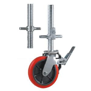 Buy cheap pu scaffold caster wheels with hollow screw stem product