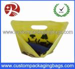 Customized Logo Printed Die Cut Handle Plastic Bags For Underwear