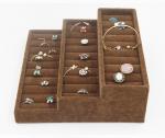 Wedding Ring Jewelry Storage Trays Tarnish Free Materials Showcase Ice Velvet