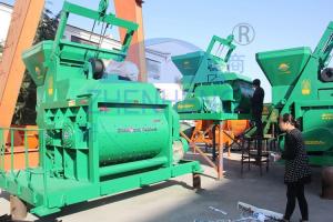 Buy cheap Vertical Twin Shaft JS1000 Concrete Mixer For Middle / Large Scale Construction Machine product