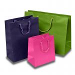 Matte Colored Jewelry Gift Bags Aqueous Coating Technics For Shopping
