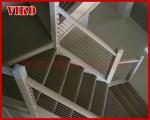 Steel Cable Stair VK80SC Aluminum Carbon Steel Powder-coate Treed Beech Wooden